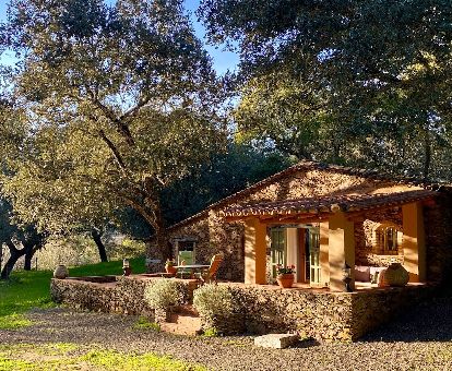 Una de las hermosas casas independientes de este complejo rural.