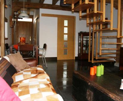 Foto del interior de esta casa rural con patio interior.